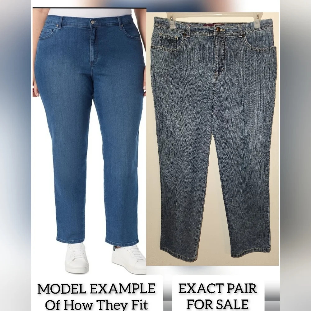 Gloria Vanderbilt Amanda jeans denim 16 short